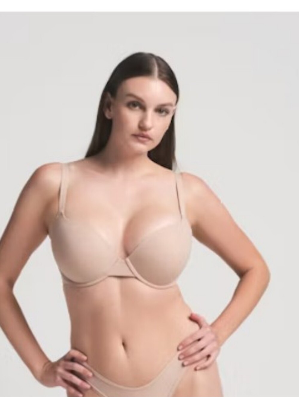 SKIMS Fits Everybody Unlined Demi Bra Nude Tan Neutral NWT Women's Size 38H